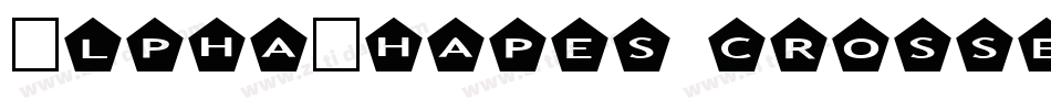 AlphaShapes crosses 2字体转换